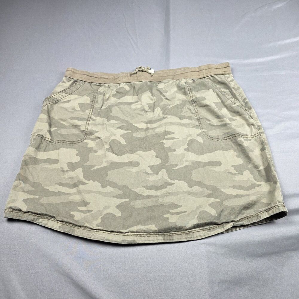 Sonoma Life Style Camouflage Pull On Skirt Women's Size XL With Pockets